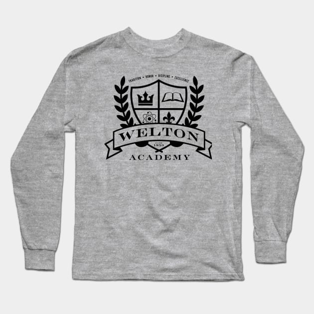 Welton Academy Long Sleeve T-Shirt by MindsparkCreative